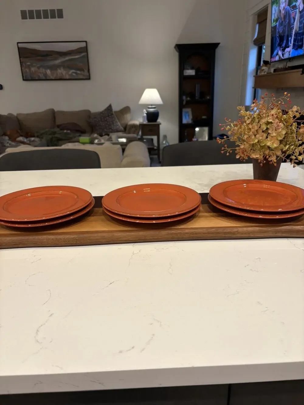 Pier 1 Toscana Terracotta Salad Luncheon Plate 8.75